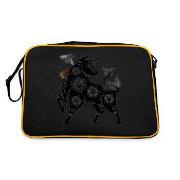 buffle - Sac Retro - noir/or - Dos