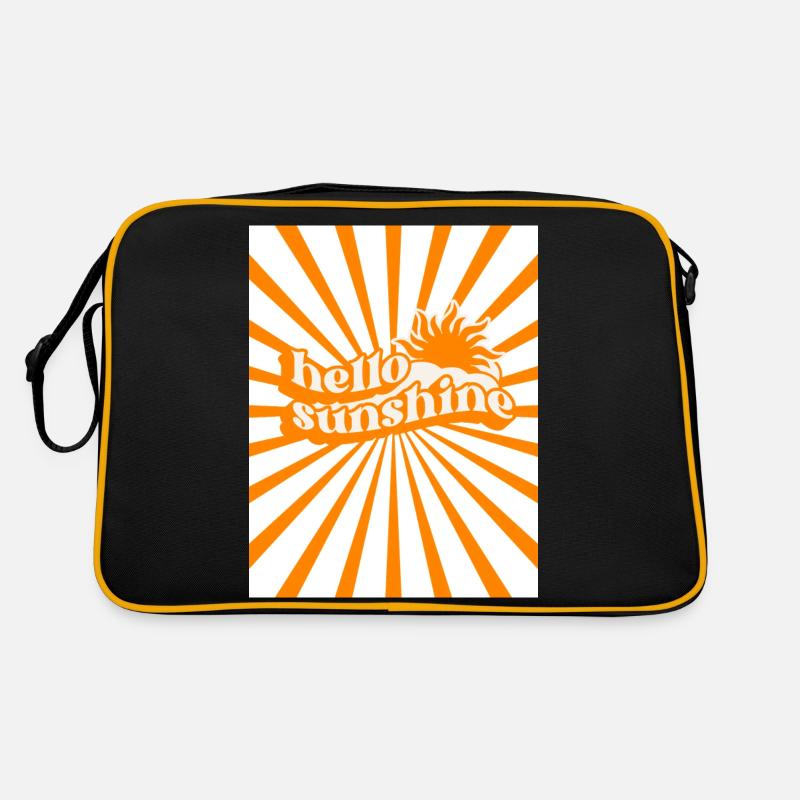 Retro summer - Retro Tasche - Schwarz/Gold