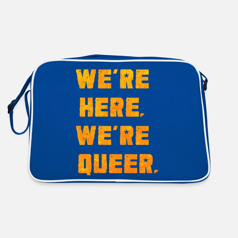 On est là. Nous sommes queer. Sac Retro