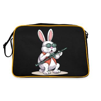 Pinpin à la flute traversière - Sac Retro - noir/or - Dos