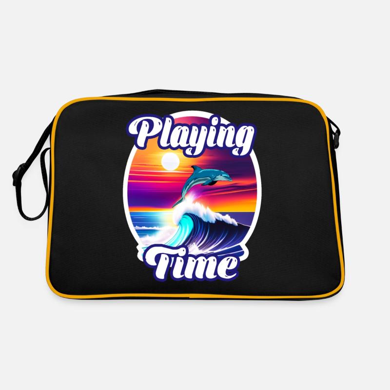 dauphin et vague Sac Retro