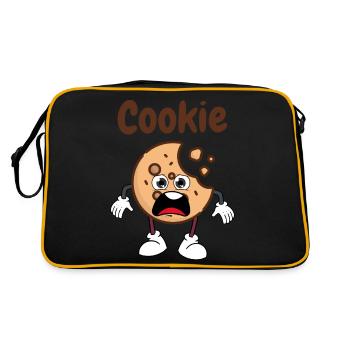 Keks - Retro Tasche - Schwarz/Gold - Hinten