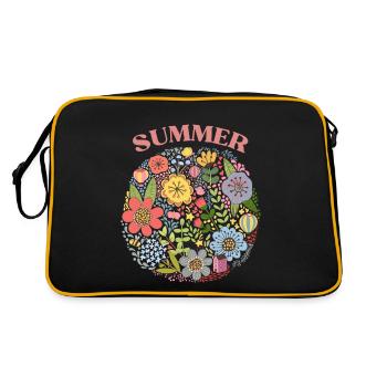 Flower Summer - Retro Bag - black/gold - Back