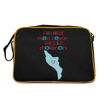 J'ai laissé mon cœur à l'île d'Oléron 2 - Sac Retro - noir/or - Dos