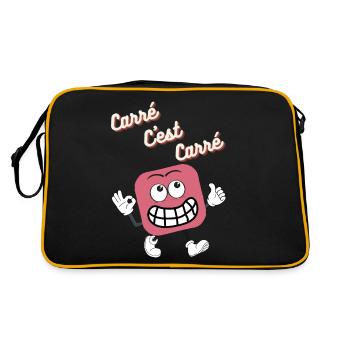 Carré c'est Carré - Sac Retro - noir/or - Dos