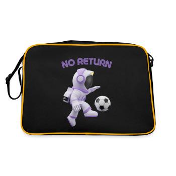 No Return - Retro Tasche - Schwarz/Gold - Hinten