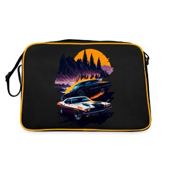 Classic sports car - Retro Bag - black/gold - Back