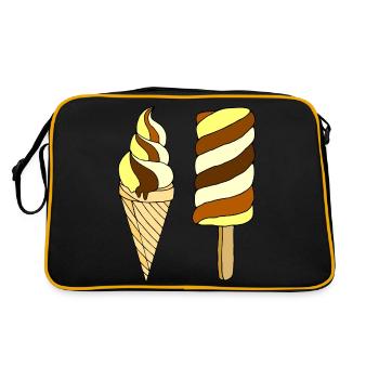 Glace - Sac Retro - noir/or - Dos