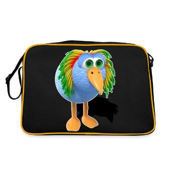 Reggae Bird Bob - Retro Bag - black/gold - Back