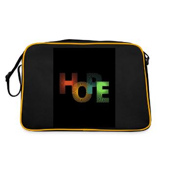 Hope - Retro Tasche - Schwarz/Gold - Hinten