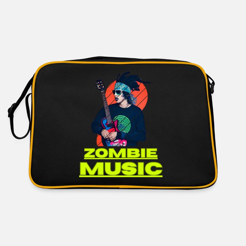 Good Zombie Music - Retro Tasche - Schwarz/Gold