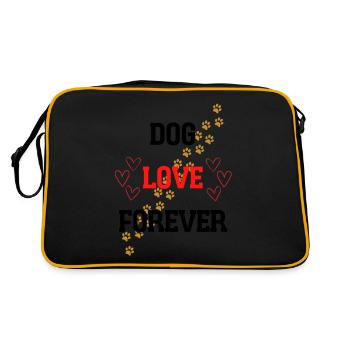 L’AMOUR DU CHIEN POUR TOUJOURS - Sac Retro - noir/or - Dos