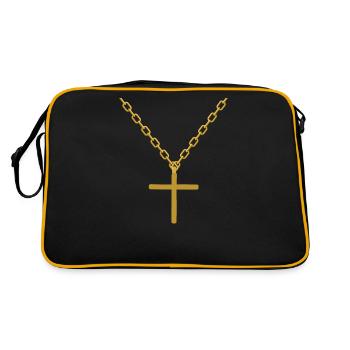 Chaîne croisée - Sac Retro - noir/or - Dos