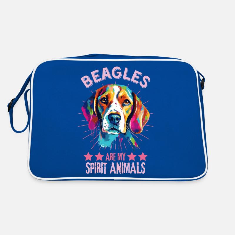 Beagle Lovers Colorful Beagle Art Retro Bag