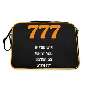 777 IF YOU WIN - Retro Bag - black/gold - Back
