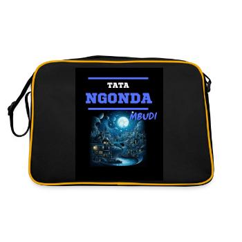 TATA NGONDA MBUDI - Retro Tasche - Schwarz/Gold - Hinten