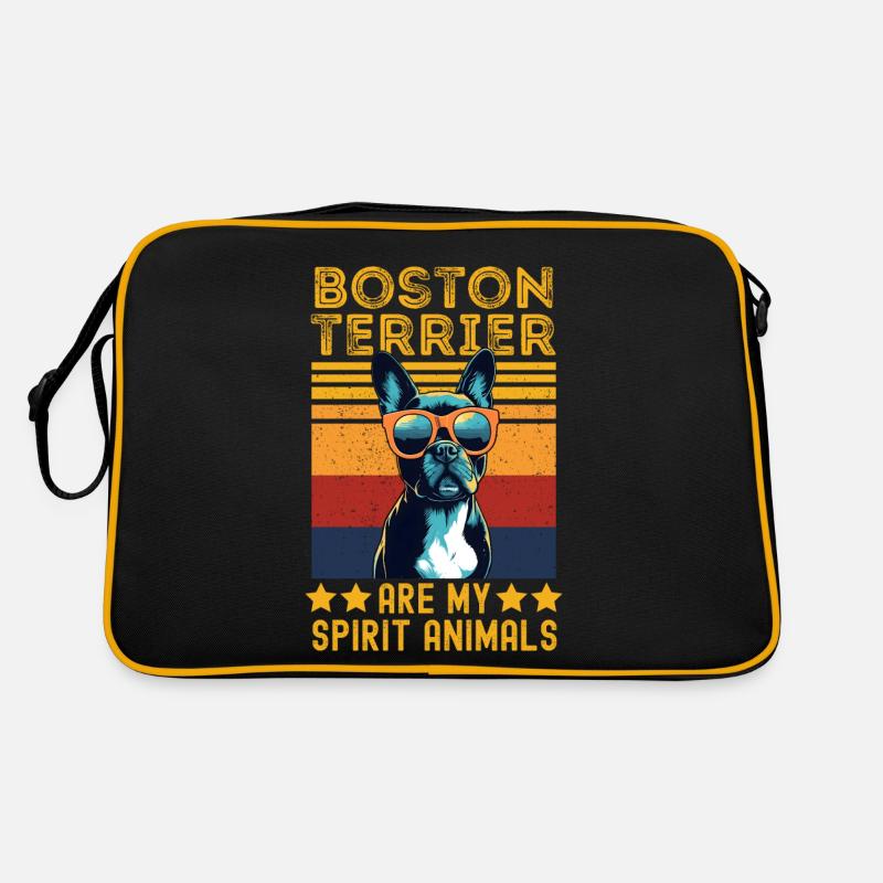 Boston Terrier avec lunettes de soleil rétro Sac Retro