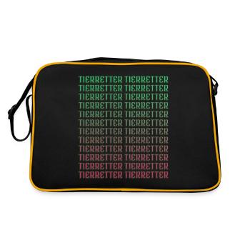 Anniversaire Vegan Love Légumes Dog Animaux - Sac Retro - noir/or - Dos