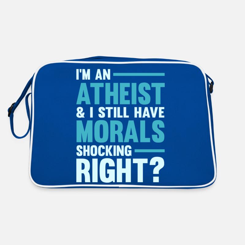 Atheismus Sprüche | Atheisten Atheist Geschenkidee Retro Tasche