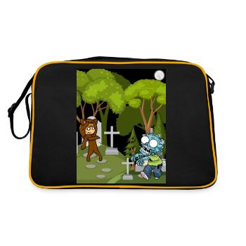 Graveyard of the Zombies - Retro Bag - black/gold - Back