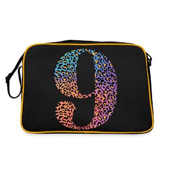 9e anniversaire léopard - Sac Retro - noir/or - Dos