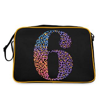 6e anniversaire léopard - Sac Retro - noir/or - Dos