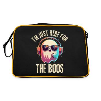 Fantôme portant des lunettes de soleil et des écouteurs - Sac Retro - noir/or - Dos