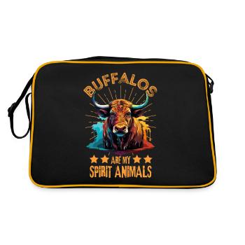Buffle Buffle d’eau coloré - Sac Retro - noir/or - Dos