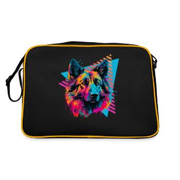 Tervueren 80s style - Retro Bag - black/gold - Back