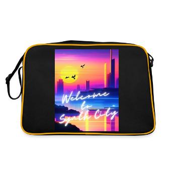 Welcome to Synth City - Retro Bag - black/gold - Back