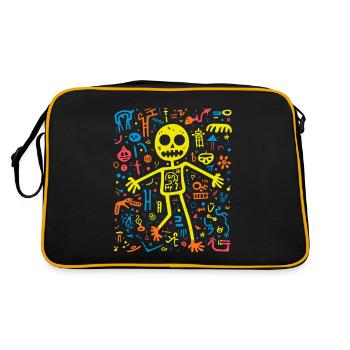 Skeleton’s Groovy Jive - Sac Retro - noir/or - Dos