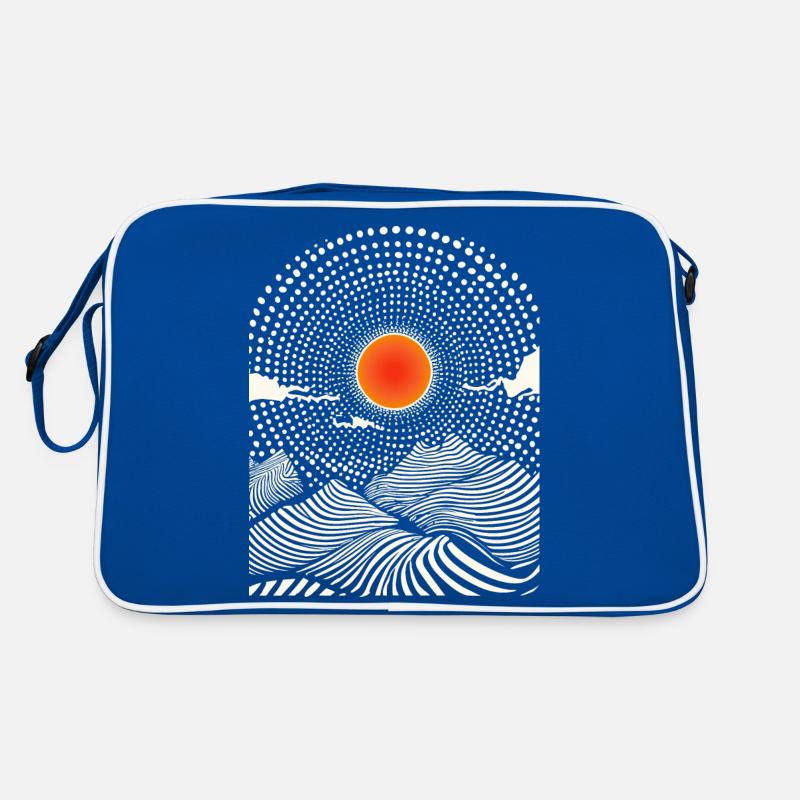 Coucher de soleil psychédélique Sac Retro