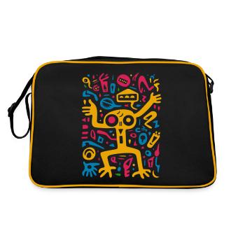 Whispers of the Wind's Wraith - Retro Bag - black/gold - Back