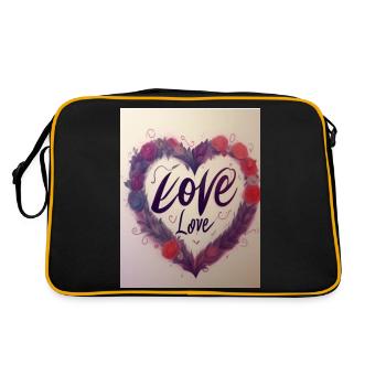 Untitled Project - Retro Tasche - Schwarz/Gold - Hinten