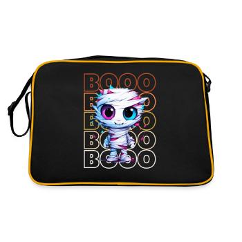 Chibi Détendez-vous et Booo! Enveloppé maman Tee ! - Sac Retro - noir/or - Dos
