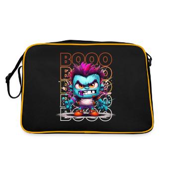 Chibi Bolt & Booo! Stitched Giant Tee! - Retro Bag - black/gold - Back