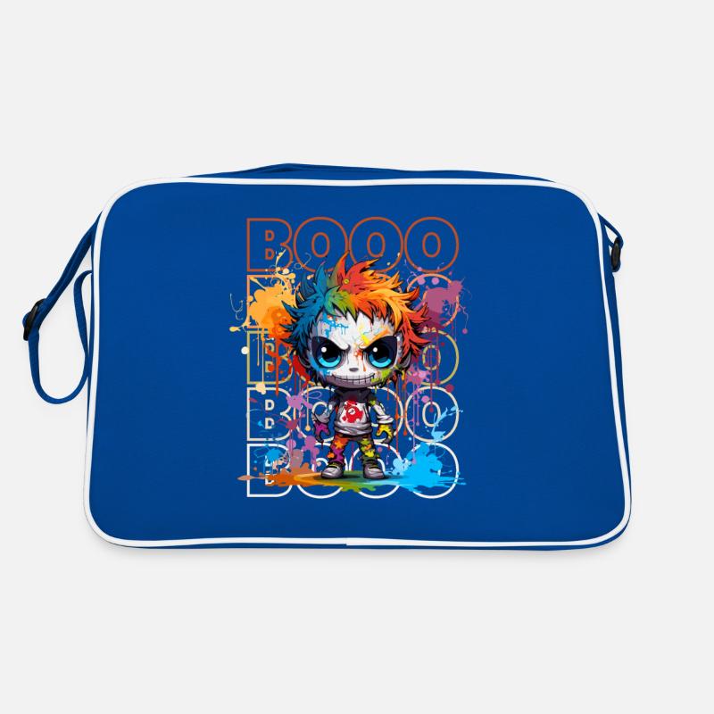 Chibi Dance & Booo! Adorable Skeleton Tee Retro Bag