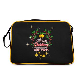 Noël 2023 - Sac Retro - noir/or - Dos