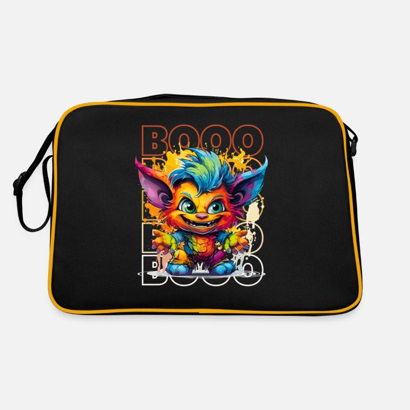 Chibi Sneak & Booo! Crafty Goblin Tee! Retro Bag