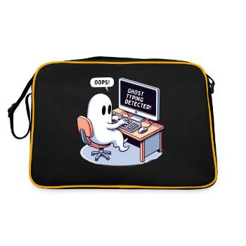 GHOST TYPING DETECTED! -OOPS! - Retro Bag - black/gold - Back