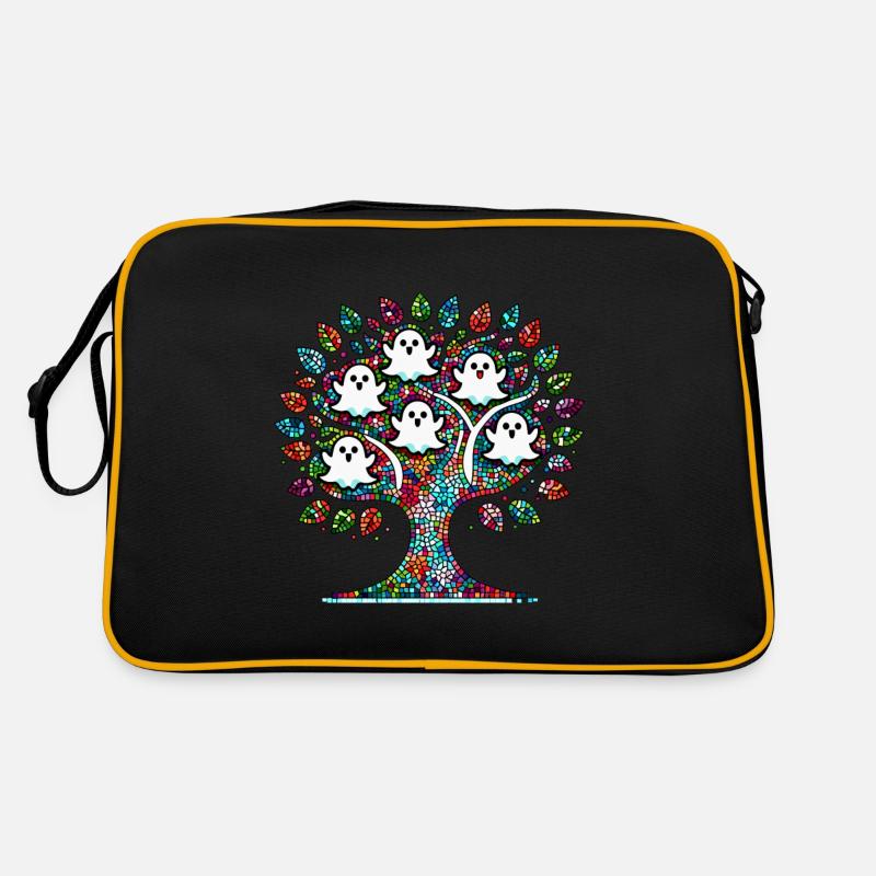 Mosaic Ghost Tree T-Shirt Retro Bag