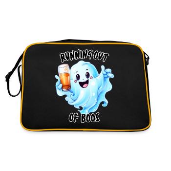 An Halloween gehen die Buhrufe aus - Retro Tasche - Schwarz/Gold - Hinten