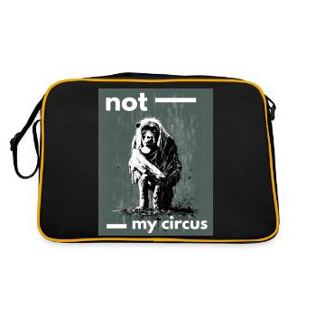 Ce n’est pas mon cirque - Sac Retro - noir/or - Dos