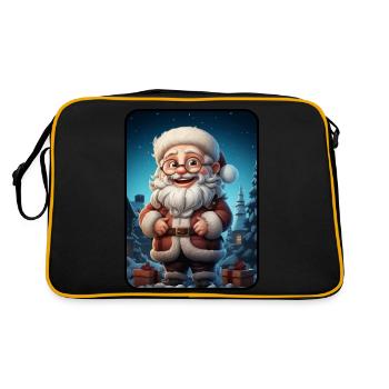 Weihnachtsmann Père Noël - Sac Retro - noir/or - Dos