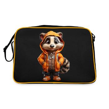 Florian the Badger - Retro Bag - black/gold - Back