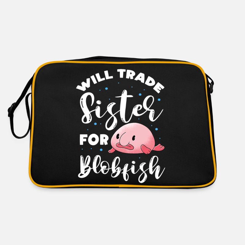 échangera sa soeur contre blobfish Design Sac Retro