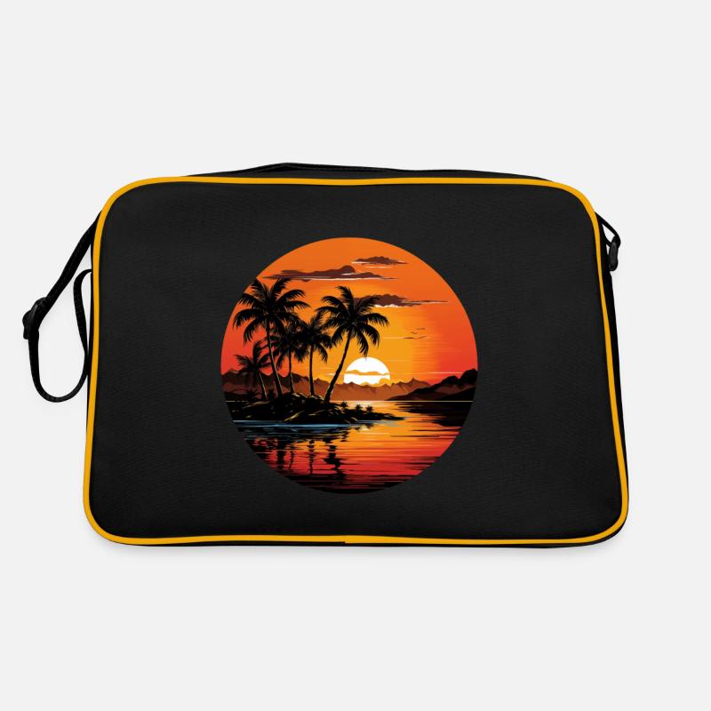 Tropical Sunset Retro Bag