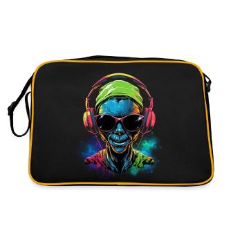 Rave extraterrestre - Sac Retro - noir/or - Dos