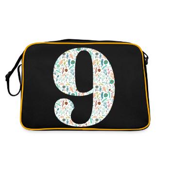 9th Floral Anniversary - Retro Bag - black/gold - Back