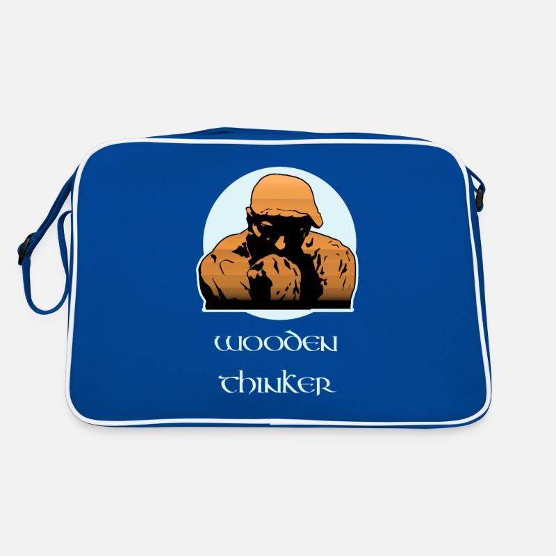 Hölzerner Denker Retro Tasche